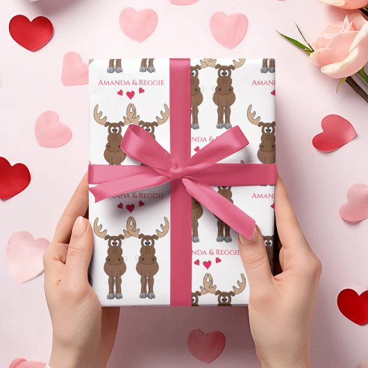 Niedlicher Spaß am Sonntag des Valentins Geschenkpapier