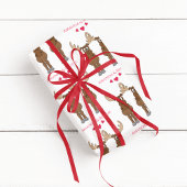 Niedlicher Spaß am Sonntag des Valentins Geschenkpapier