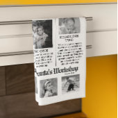 Niedlicher Spaß an der Nordpol-Zeitung Geschirrtuch