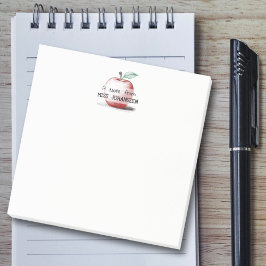 Niedlicher Spaß auf Handzeichen Red Apple Lehrer W Post-it Klebezettel