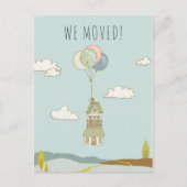 Niedlicher Spaß | Balloon House Ankündigungspostkarte (Vorderseite)