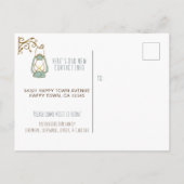 Niedlicher Spaß | Balloon House Ankündigungspostkarte (Rückseite)