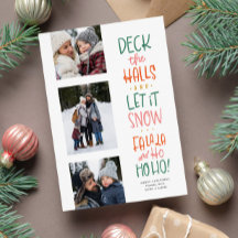 Niedlicher Spaß bunt drei Foto Weihnachten