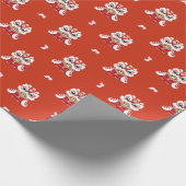 Niedlicher Spaß chinesisches Neujahr Geschenkpapier (Ecke)