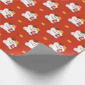 Niedlicher Spaß chinesisches Neujahr Geschenkpapier (Ecke)