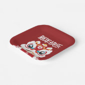 Niedlicher Spaß chinesisches Neujahr Pappteller (Gewinkelt)