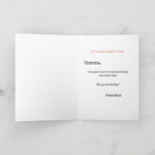 Niedlicher Spaß Cocktail Rezept Einfache Moderne G Karte (Innenseite)