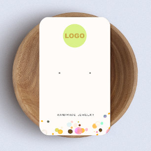 Niedlicher Spaß Confetti Stud Erring Juwelen Visitenkarte