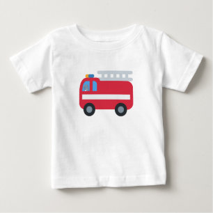 Niedlicher Spaß Dinosaurier treiben Motor zurück z Baby T-shirt