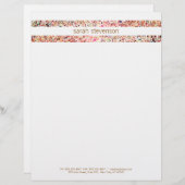 Niedlicher Spaß Farbenfrohe Confetti Briefkopf (Vorne/Hinten)