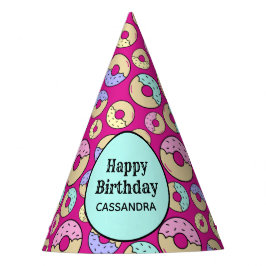 Niedlicher Spaß Farbenfrohe Sprinkle Donut Muster  Partyhütchen