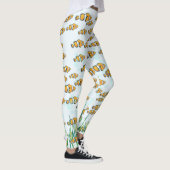 Niedlicher Spaß Farbenfroher Clownfisch und Blasen Leggings (Rechts)