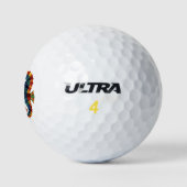 Niedlicher Spaß Farbiges Seepferd Liebe Vater Name Golfball (Logo)