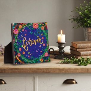 Niedlicher Spaß Floral Forever Inspirivity Easel Fotoplatte