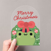 Niedlicher Spaß frohe Weihnachten Acryleinladungen (Insitu (Handheld))