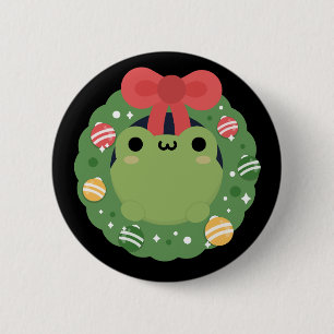 Niedlicher Spaß frohe Weihnachten Button