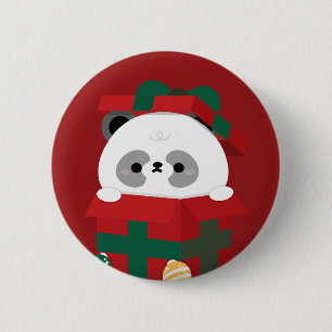 Niedlicher Spaß frohe Weihnachten Button