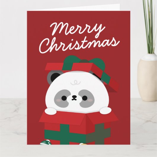 Niedlicher Spaß frohe Weihnachten Dankeskarte (Vorderseite)