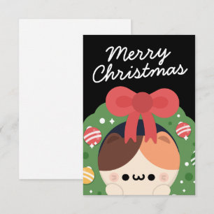 Niedlicher Spaß frohe Weihnachten Dankeskarte