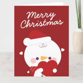 Niedlicher Spaß frohe Weihnachten Dankeskarte