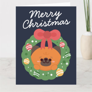 Niedlicher Spaß frohe Weihnachten Dankeskarte