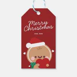 Niedlicher Spaß frohe Weihnachten Geschenkanhänger