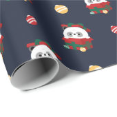 Niedlicher Spaß frohe Weihnachten Geschenkpapier (Rolleneckpunkt)