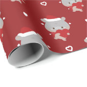 Niedlicher Spaß frohe Weihnachten Geschenkpapier (Rolleneckpunkt)