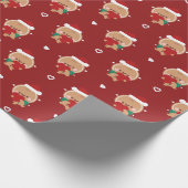 Niedlicher Spaß frohe Weihnachten Geschenkpapier (Ecke)