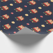 Niedlicher Spaß frohe Weihnachten Geschenkpapier (Ecke)