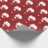 Niedlicher Spaß frohe Weihnachten Geschenkpapier (Ecke)