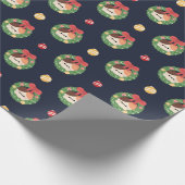 Niedlicher Spaß frohe Weihnachten Geschenkpapier (Ecke)