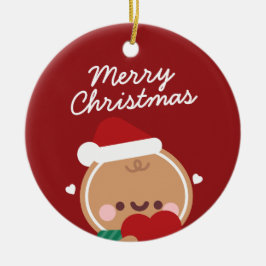 Niedlicher Spaß frohe Weihnachten Keramik Ornament