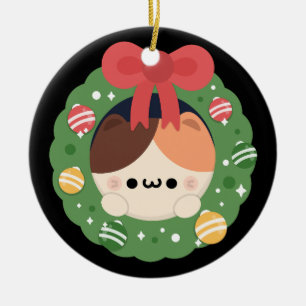 Niedlicher Spaß frohe Weihnachten Keramik Ornament