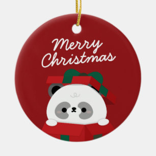 Niedlicher Spaß frohe Weihnachten Keramik Ornament
