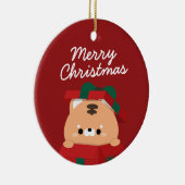 Niedlicher Spaß frohe Weihnachten Keramik Ornament (Rechts)