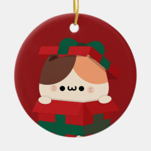 Niedlicher Spaß frohe Weihnachten Keramik Ornament
