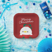 Niedlicher Spaß frohe Weihnachten Pappteller (Party)