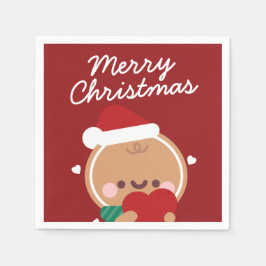 Niedlicher Spaß frohe Weihnachten Serviette