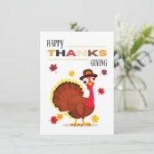 Niedlicher Spaß für die Türkei Karte (Stehend Vorderseite)