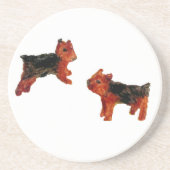 Niedlicher Spaß für Hunde Getränkeuntersetzer (Vorne)