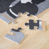 Niedlicher Spaß für zwei Katzen Bird Watching Puzz Puzzle (Seite)