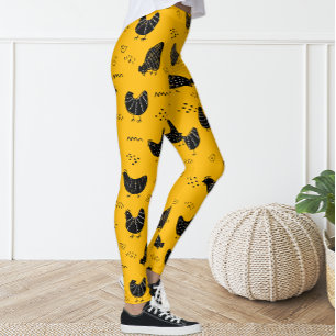 Niedlicher Spaß Gelbe Leggings