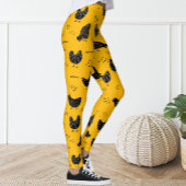 Niedlicher Spaß Gelbe Leggings