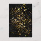 Niedlicher Spaß Gelbe Lemon Gold Glitzer Kinderdus Begleitkarte (Rückseite)