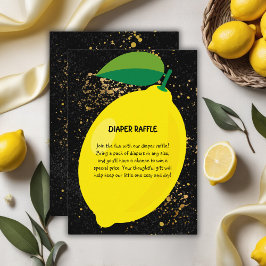 Niedlicher Spaß Gelbe Lemon Gold Glitzer Kinderdus Begleitkarte