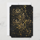 Niedlicher Spaß Gelbe Lemon Gold Glitzer Kinderdus Einladung (Rückseite)