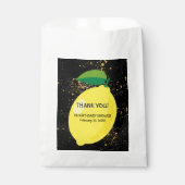 Niedlicher Spaß Gelbe Lemon Gold Glitzer Kinderdus Geschenktütchen (Vorderseite)