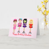 Niedlicher Spaß Girly Pamper Wellness-Center Party Karte (Gelbe Blume)