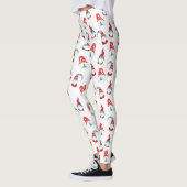 Niedlicher Spaß Gnome Elf Modernes Nordic Muster W Leggings (Links)